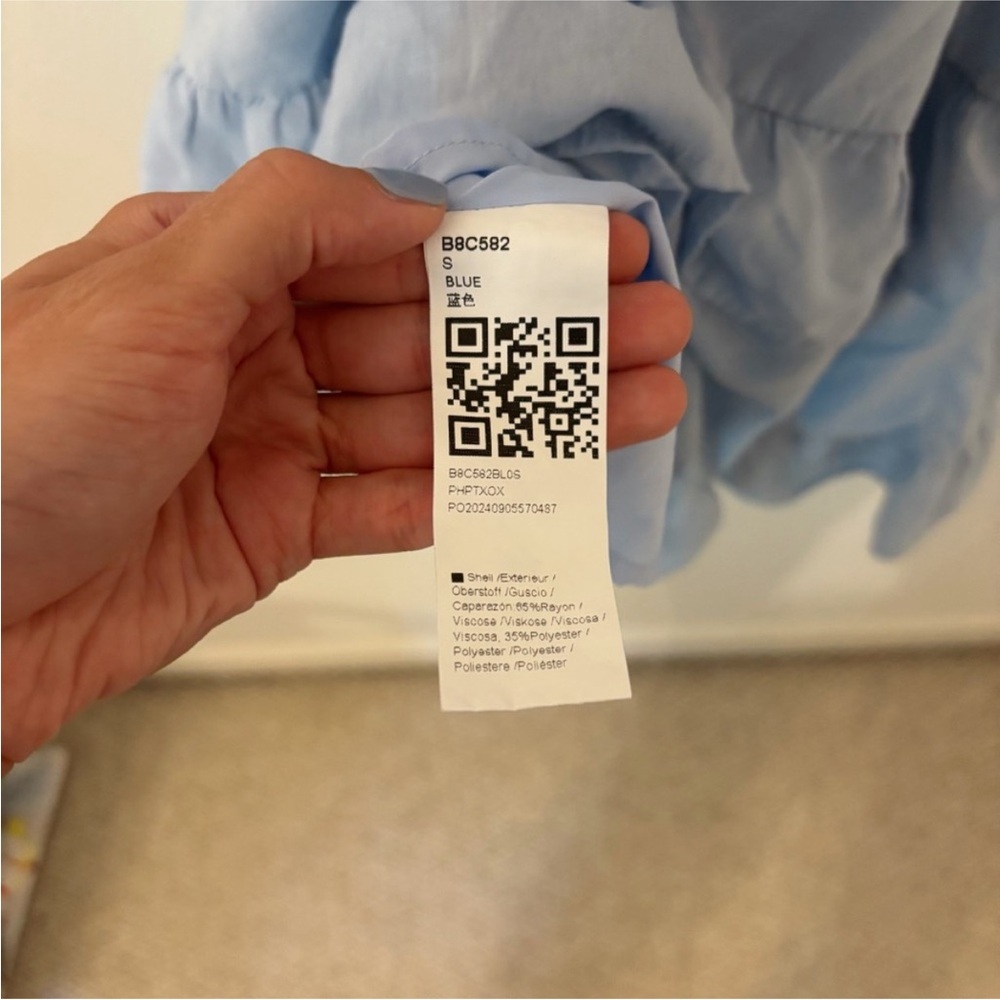 Summer Dress Casual Boho Smocked Ruffle Beach Babydoll Mini Dress Layered Flowy - Picture 4 of 8